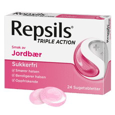 REPSILS TRIPLE ACTION JORDBÆR - SUKKERFRI