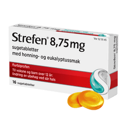 STREFEN 8,75 MG SUGETABLETTER MED HONNING- OG EUKALYPTUSSMAK